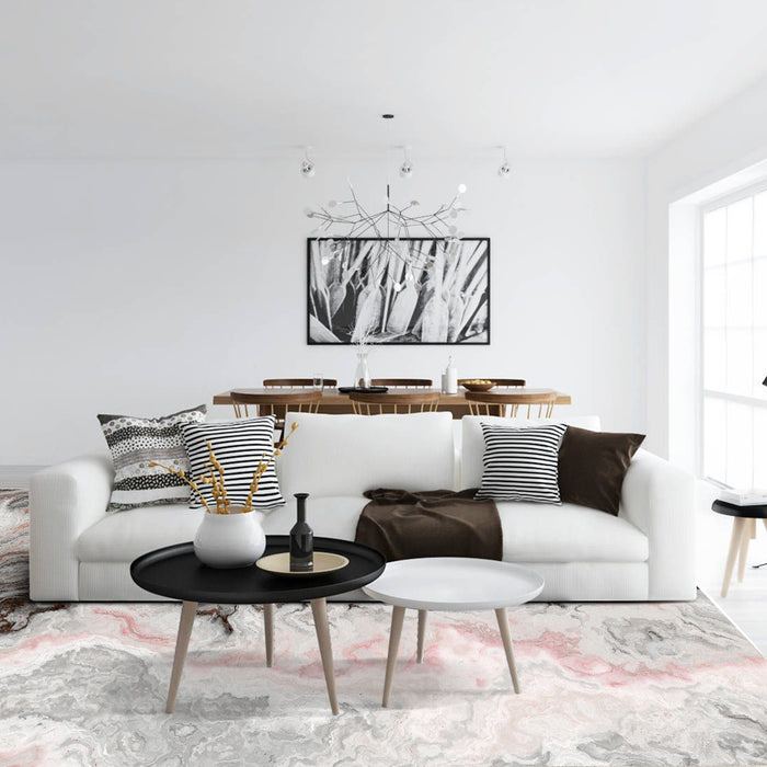 Airgugu Modern Minimalist Nostalgic Agate  Print Rug