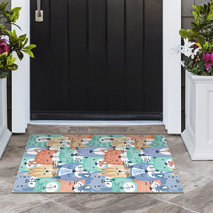Airgugu KidSpace Delight Cartoon Cat Pattern Rug