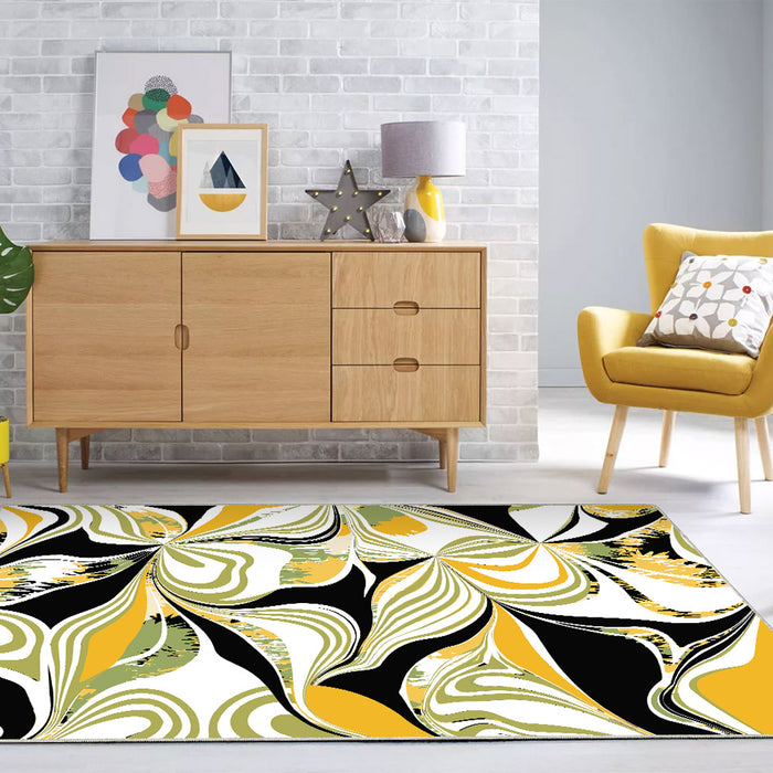 Airgugu Earth Garden Abstract Oil Painting Art Rug