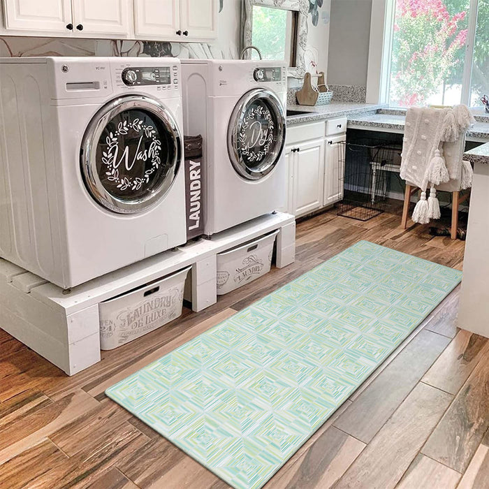 Airgugu Earth Garden Prismatic Square Mosaic Rug