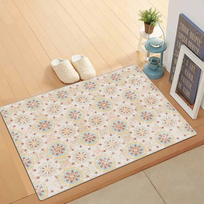 Airgugu Modern Minimalist Beige Round Printed Rug