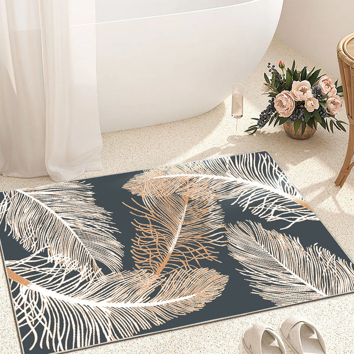 Airgugu Modern Minimalist Clear Feather Grey Rug