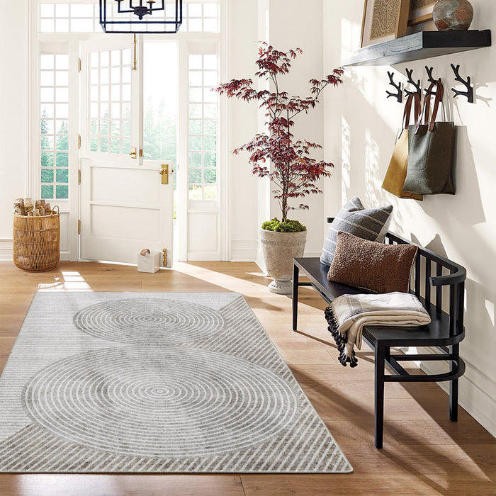 Airgugu Modern Minimalist Moroccan-Sand Rug