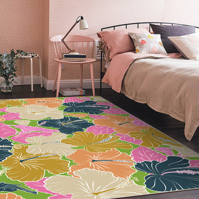 Airgugu Earth Garden Serenity in Colorful Flower Bloom Rug
