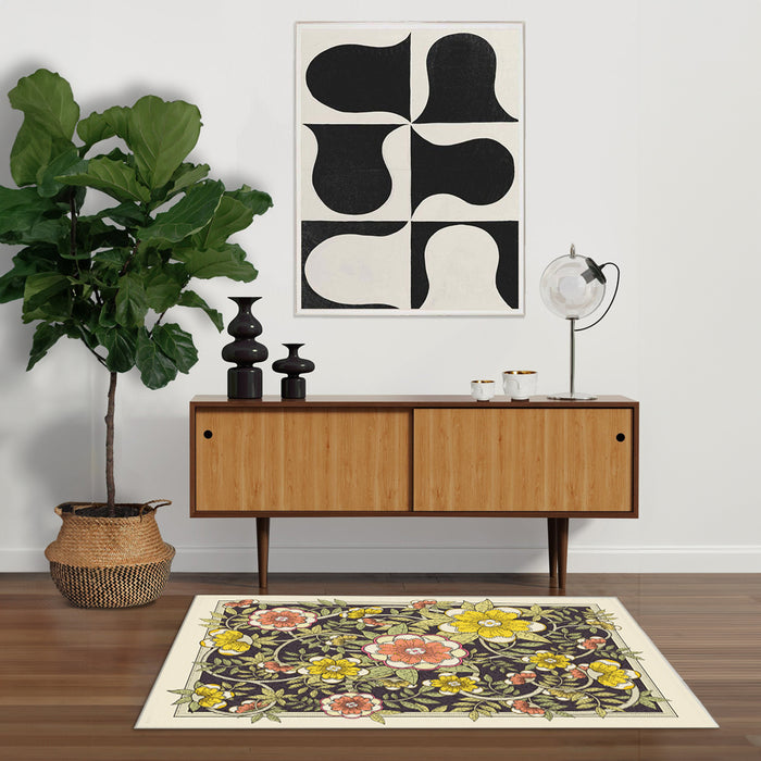 Airgugu Earth Garden Lush Chartreuse Flower Rug