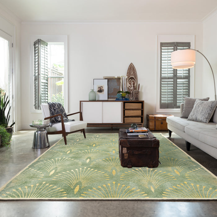 Airgugu Earth Garden Blooming Golden Pistil Rug