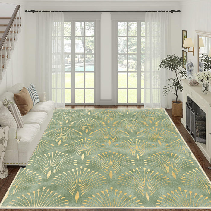 Airgugu Earth Garden Blooming Golden Pistil Rug