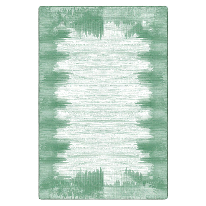 Airgugu Earth Garden Viridescent White Fine Lines Rug