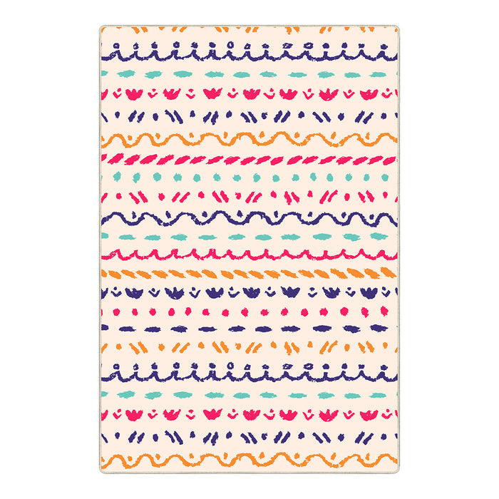Airgugu KidSpace Delight Multicolored Graffiti Rug