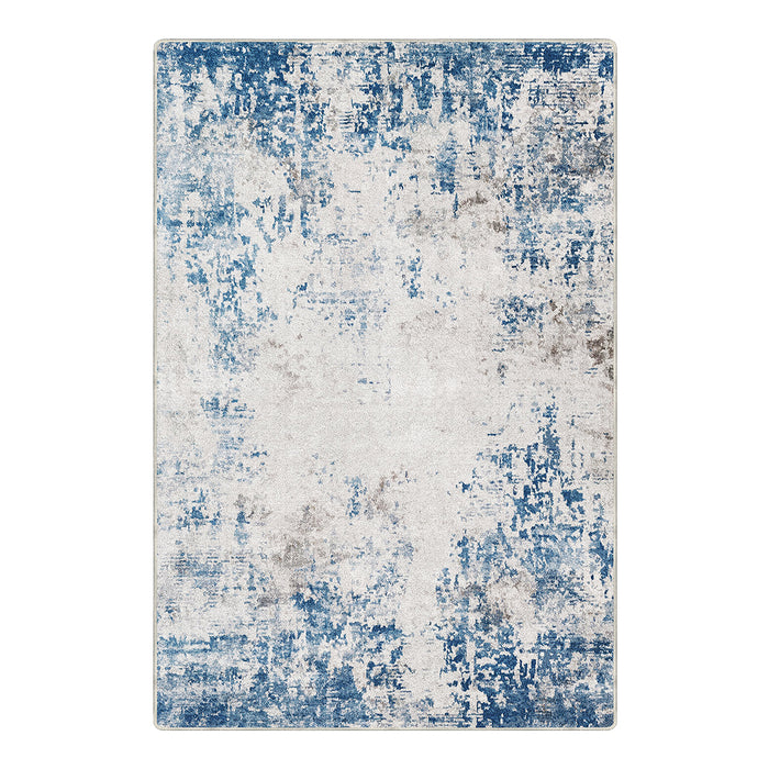 Airgugu Modern Minimalist Blue Peggy Washable Abstract Rug