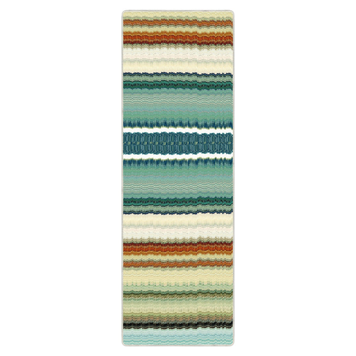 Airgugu Earth Garden Abstract Color Gradient Striped Rug
