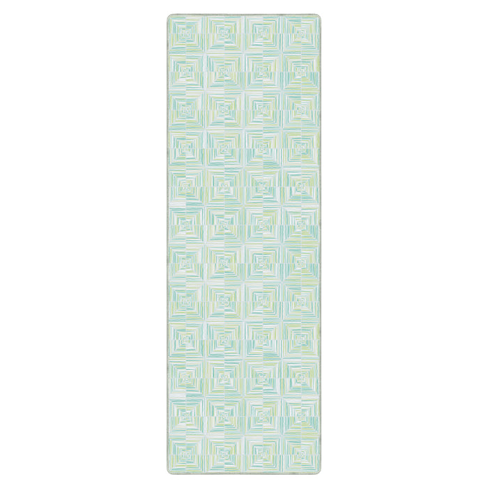 Airgugu Earth Garden Prismatic Square Mosaic Rug