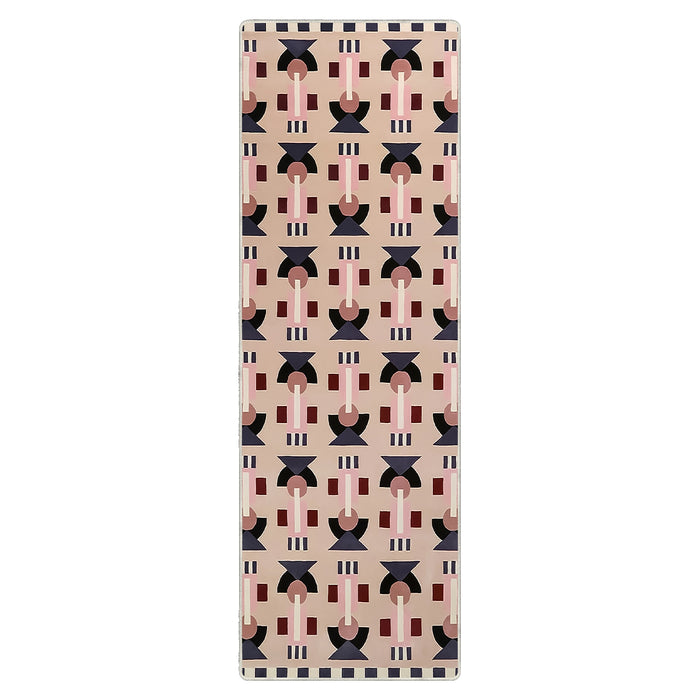 Airgugu Modern Minimalist Pink Geometric Rug