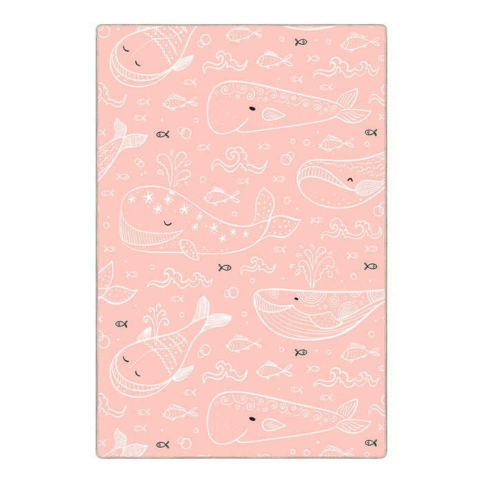 Airgugu KidSpace Delight Pink Whale Rug