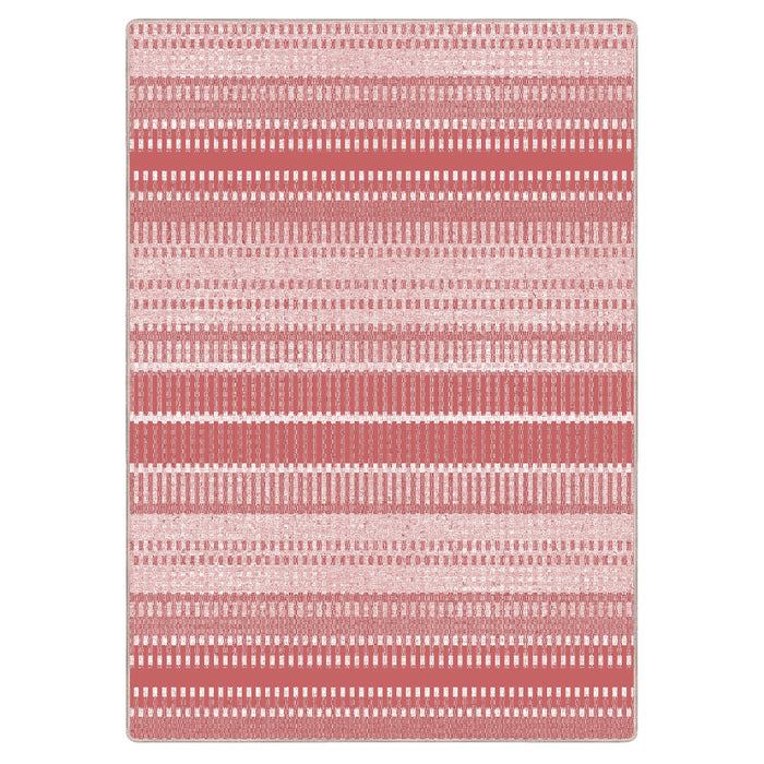 Airgugu Modern Minimalist Pink Striped Layers Rug