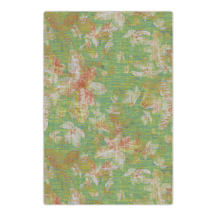 Airgugu Earth Garden Serenity in White Flower Bloom Rug
