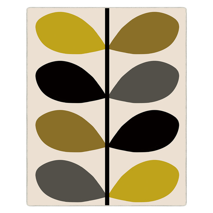 Airgugu Modern Minimalist Plant Leaves Beige Rug