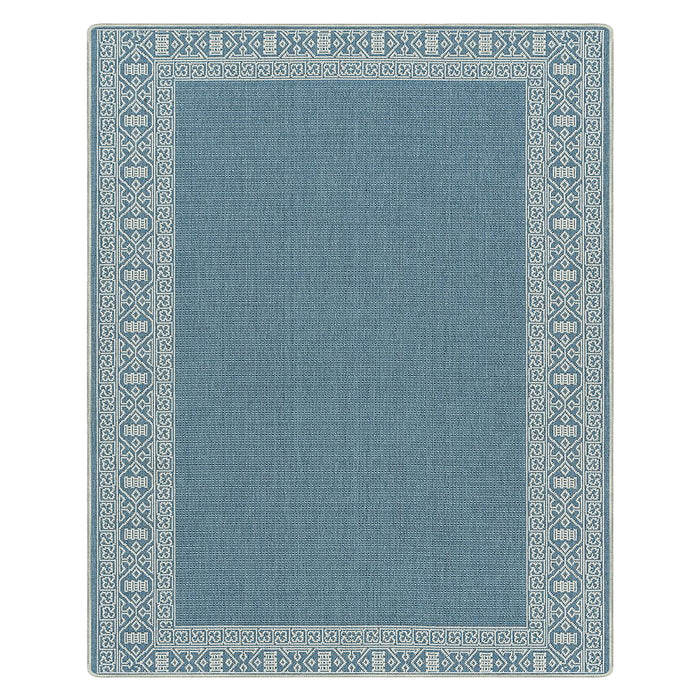Airgugu Modern Minimalist Elegant Antique Blue/Brown Rug