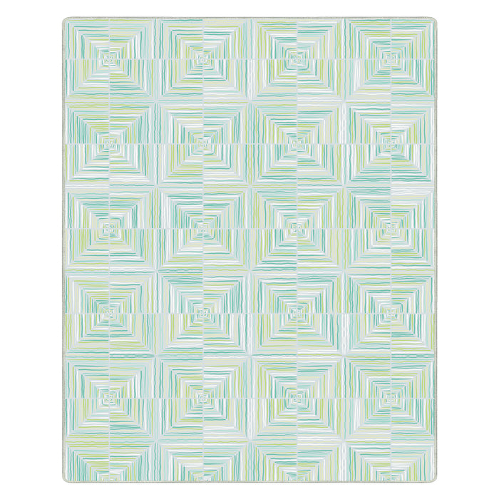 Airgugu Earth Garden Prismatic Square Mosaic Rug