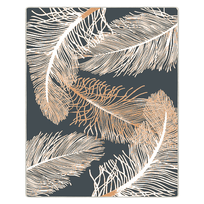 Airgugu Modern Minimalist Clear Feather Grey Rug