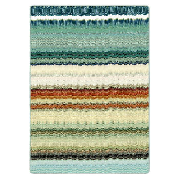 Airgugu Earth Garden Abstract Color Gradient Striped Rug
