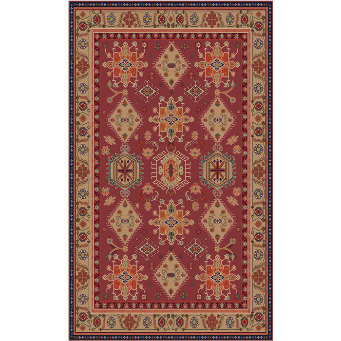 Airgugu Heritage Classique Burgundy Medallion Retro Rug