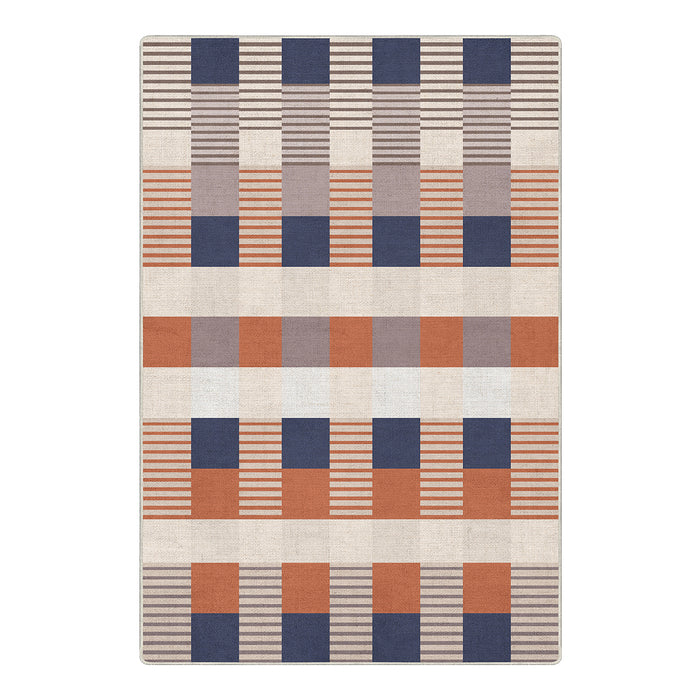 Airgugu Modern Minimalist Striped Plaid Rug