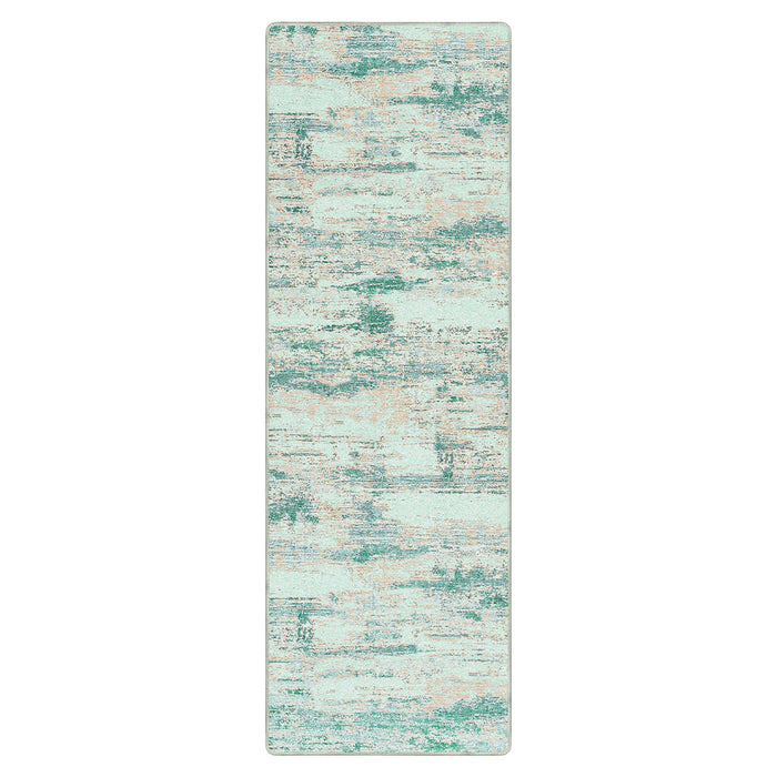 Airgugu Earth Garden Irregular Green Striped Rug