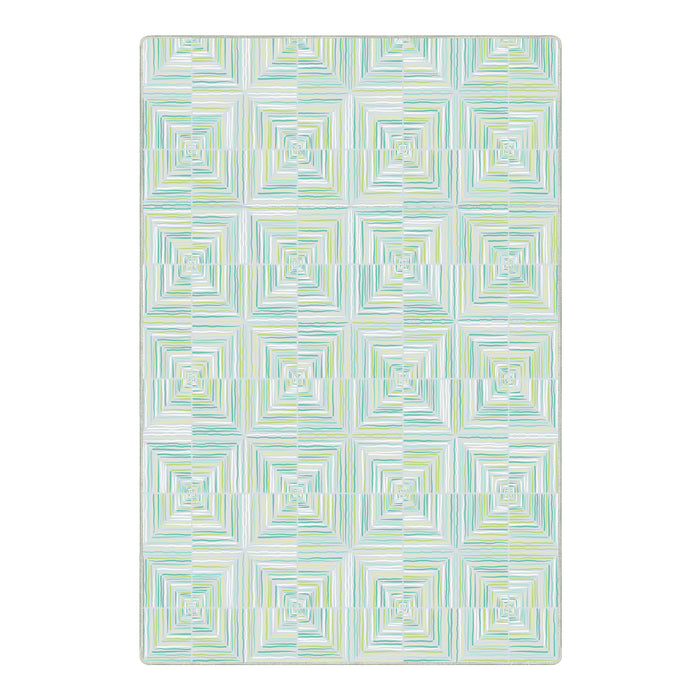 Airgugu Earth Garden Prismatic Square Mosaic Rug