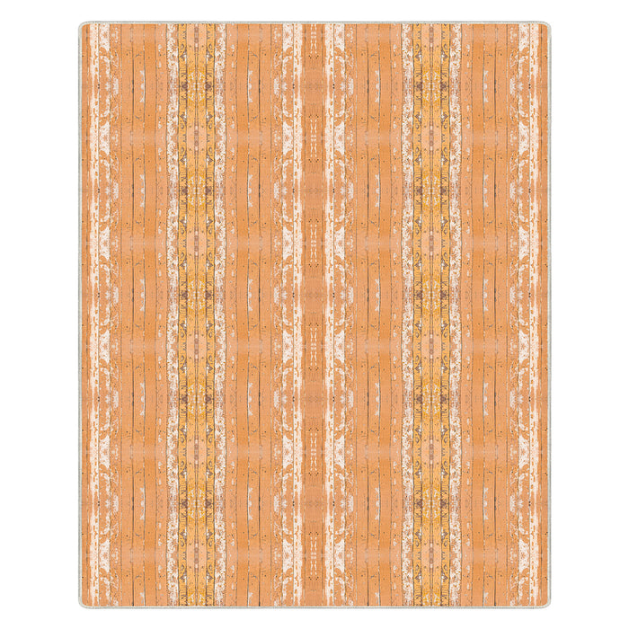 Airgugu Modern Minimalist Orange Wood Grain Rug