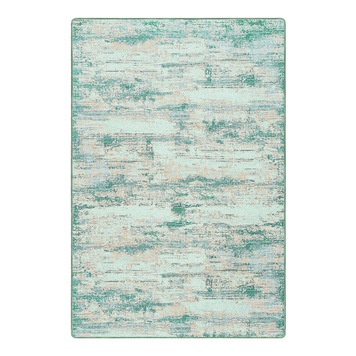 Airgugu Earth Garden Irregular Green Striped Rug