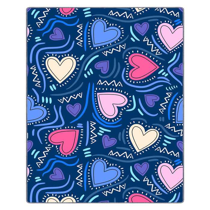Airgugu KidSpace Delight Blue Love Pattern Rug