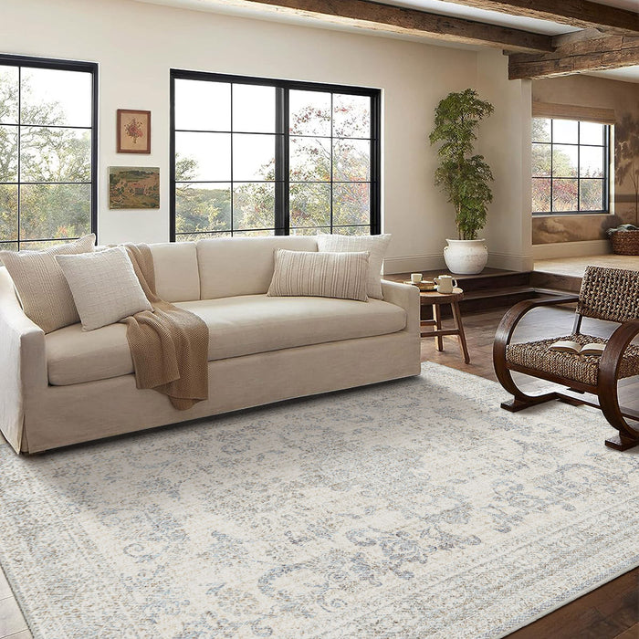 Airgugu Heritage Classique White Ocean Rider Print Rug