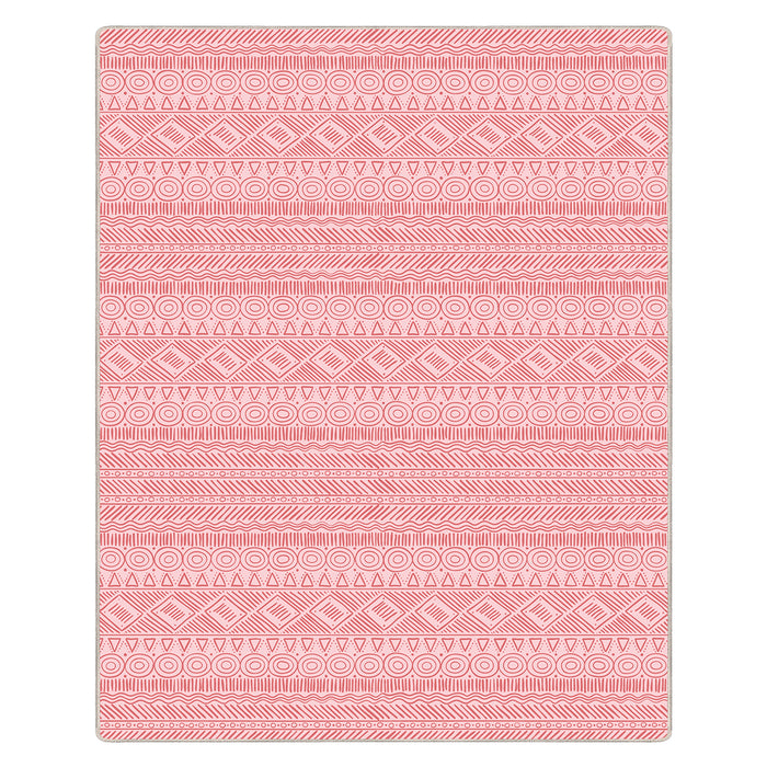 Airgugu Modern Minimalist Symmetrical Grey/Pink Rug