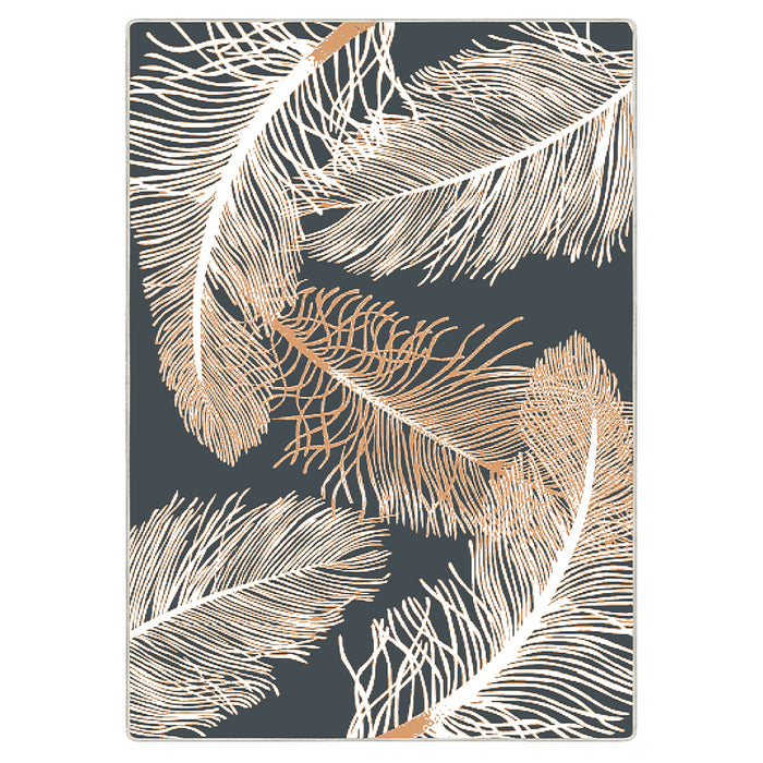 Airgugu Modern Minimalist Clear Feather Grey Rug