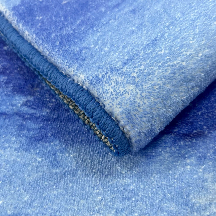 Airgugu Modern Minimalist Blue & White Ink Rug