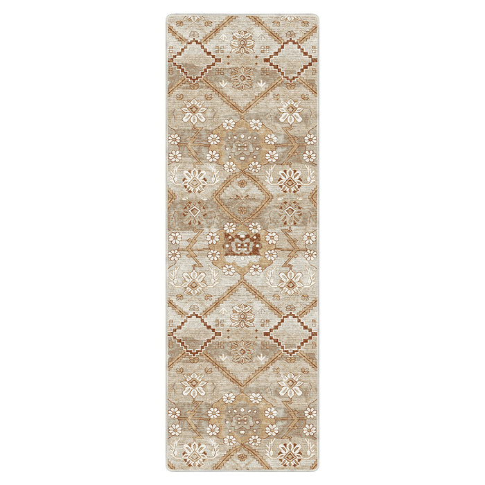 Airgugu Modern Minimalist Distressed Floral Print Rug