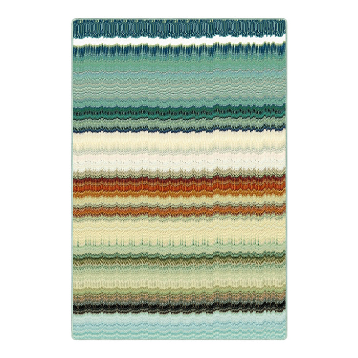 Airgugu Earth Garden Abstract Color Gradient Striped Rug