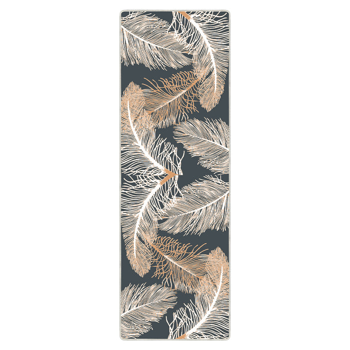 Airgugu Modern Minimalist Clear Feather Grey Rug