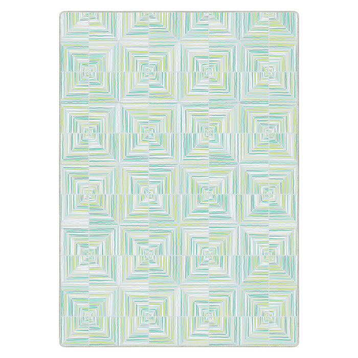 Airgugu Earth Garden Prismatic Square Mosaic Rug