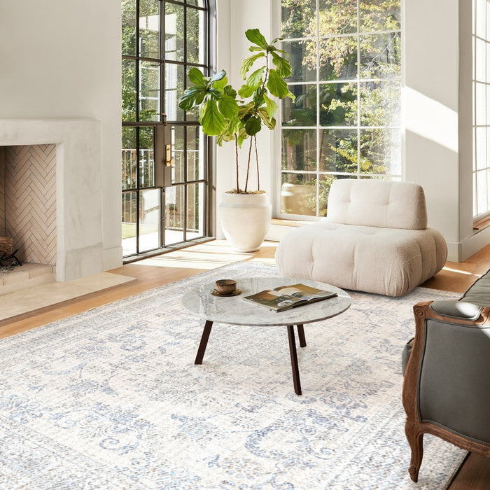 Airgugu Heritage Classique White Ocean Rider Print Rug
