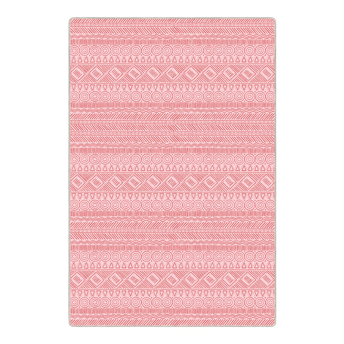 Airgugu Modern Minimalist Symmetrical Grey/Pink Rug