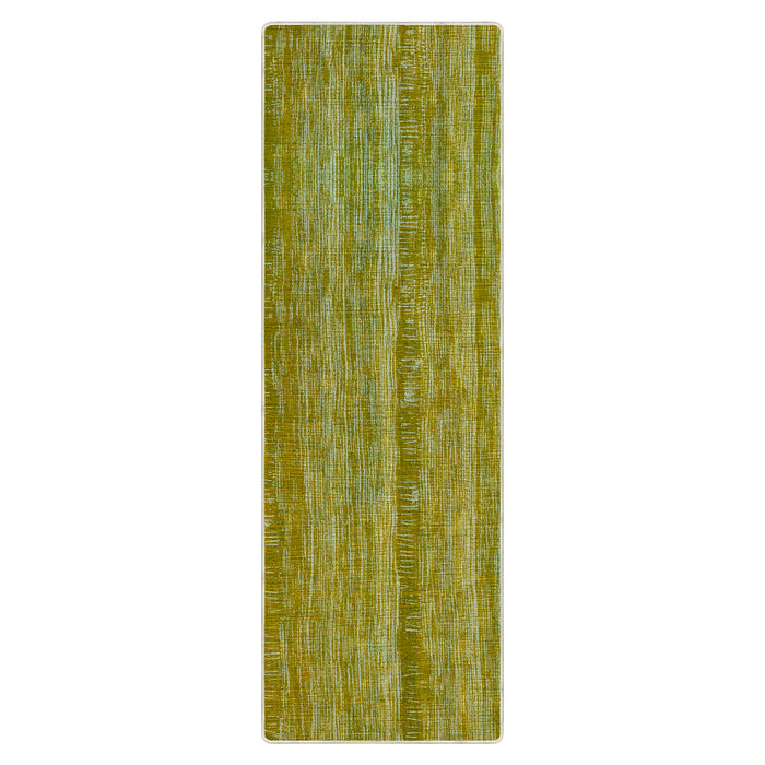 Airgugu Earth Garden Green Distressed Striped Rug