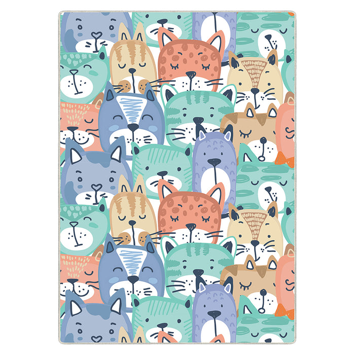 Airgugu KidSpace Delight Cartoon Cat Pattern Rug