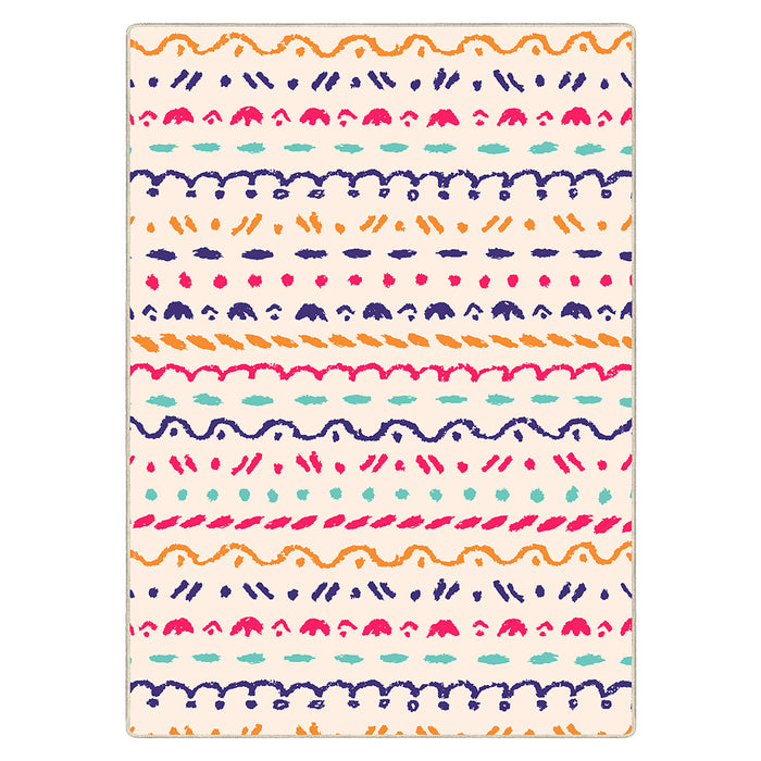 Airgugu KidSpace Delight Multicolored Graffiti Rug