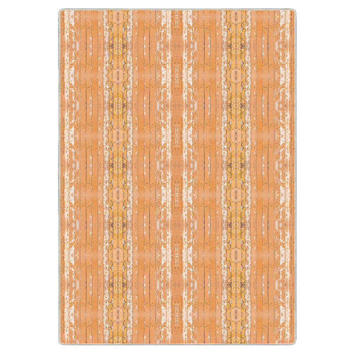 Airgugu Modern Minimalist Orange Wood Grain Rug