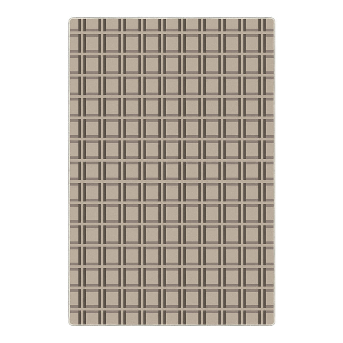 Airgugu Modern Minimalist Brown Checkered Rug