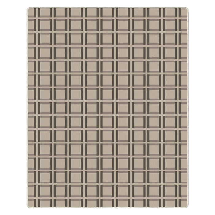 Airgugu Modern Minimalist Brown Checkered Rug