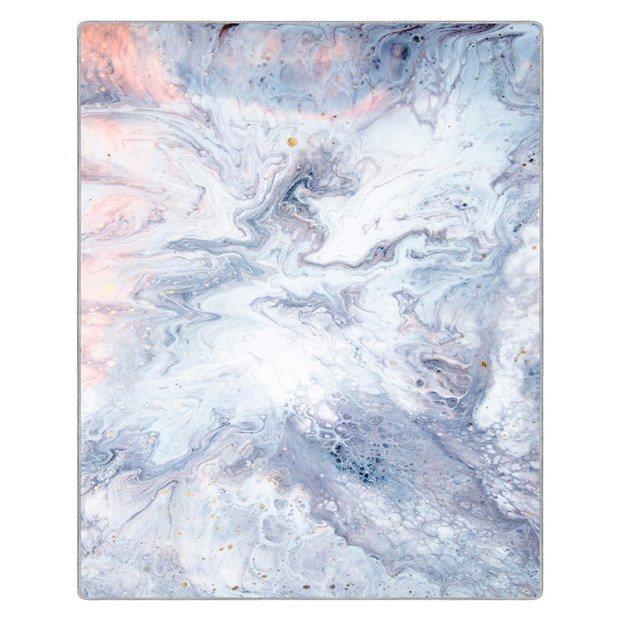 Airgugu Modern Minimalist Surging Blue Ocean Print Rug