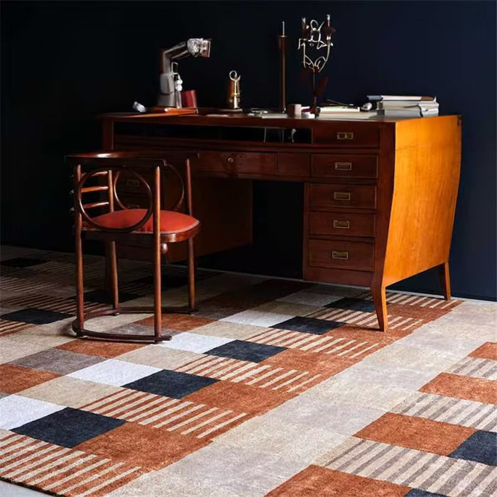 Airgugu Modern Minimalist Striped Plaid Rug